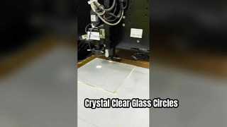 2mm Ultra Şeffaf Cam Lazer Kesimli Daire