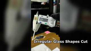 Düzensiz şekiller için 3 mm safir cam lazer kesim