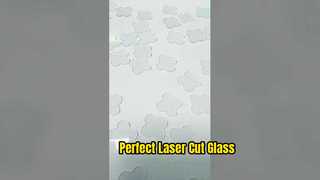 2mm Ultra Şeffaf Cam Lazer Kesim Yonca Şekli